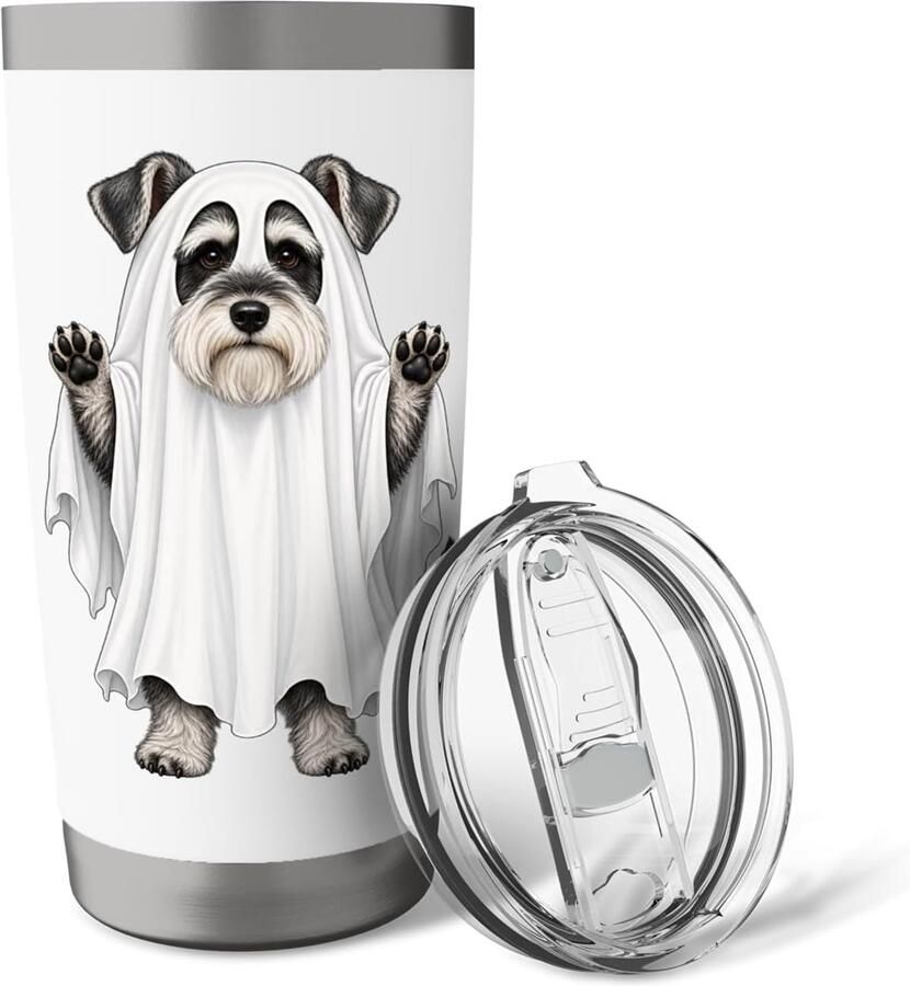 Thermosbeker met dubbelwandige roestvrij staal Halloween-thema