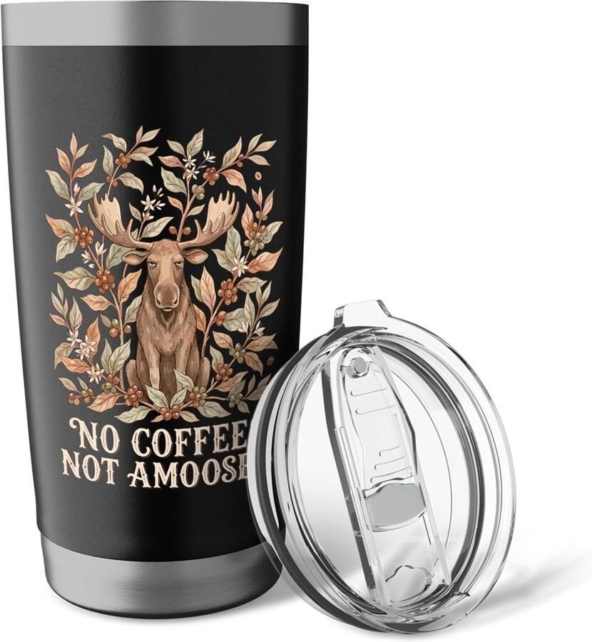 Thermosbeker met eland motief
