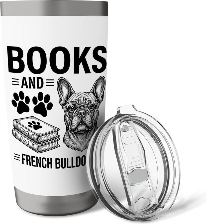 Thermosbeker met Franse Bulldoggen