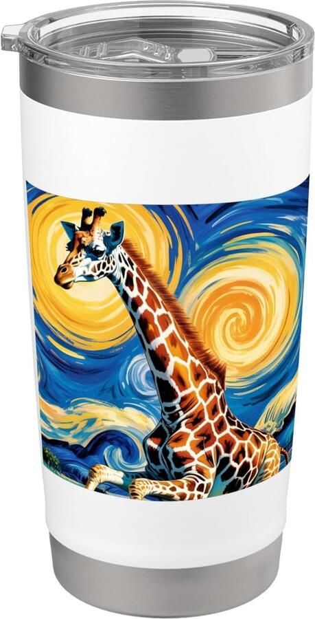 Thermosbeker met giraffe dubbele wand