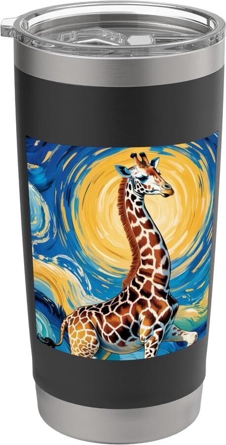 Thermosbeker met giraffe dubbele wand