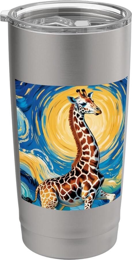 Thermosbeker met giraffe dubbele wand