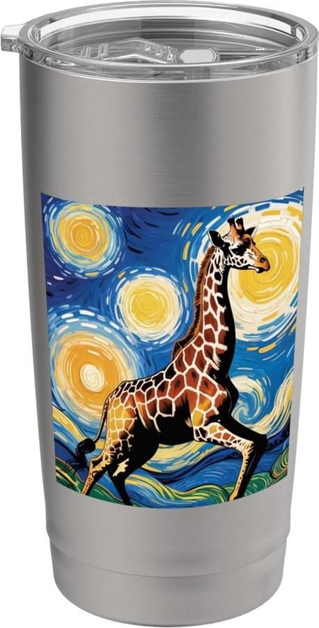Thermosbeker met giraffe dubbele wand