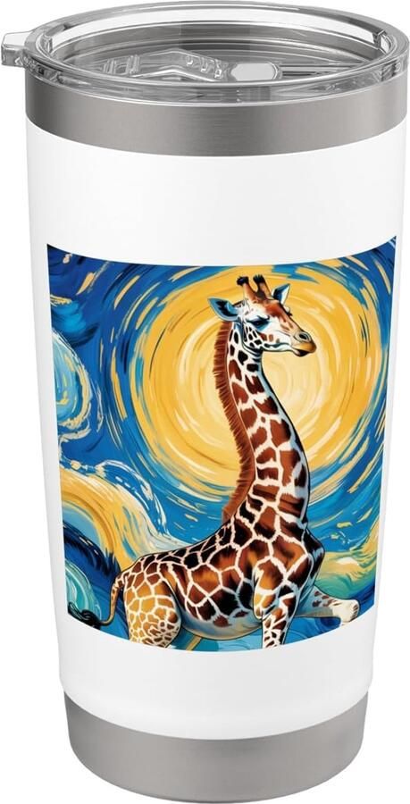 Thermosbeker met giraffe dubbele wand