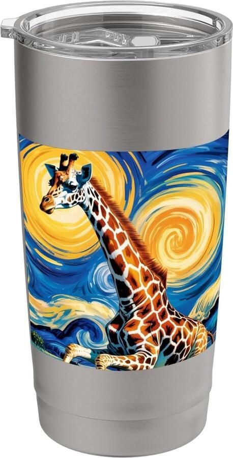 Thermosbeker met giraffe dubbele wand