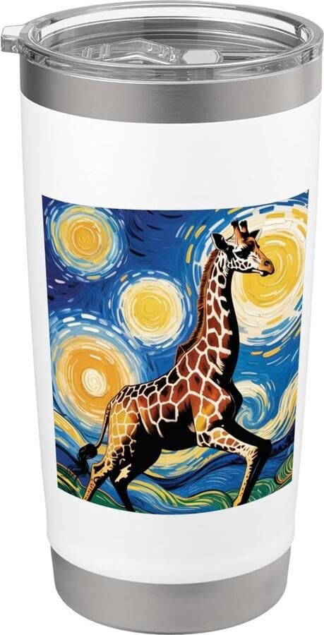 Thermosbeker met giraffe dubbele wand