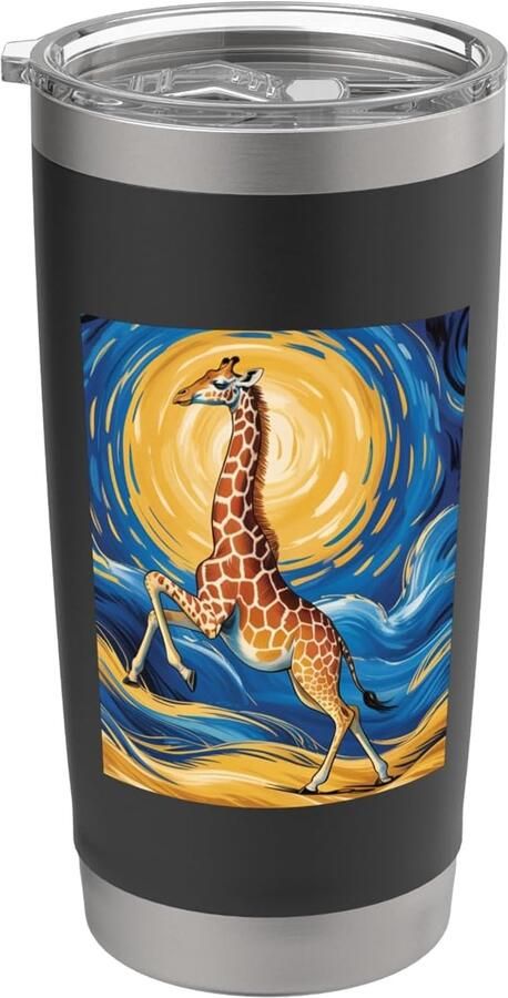 Thermosbeker met giraffe dubbele wand