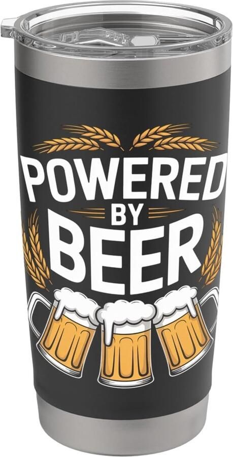 Thermosbeker met grappige biertekst