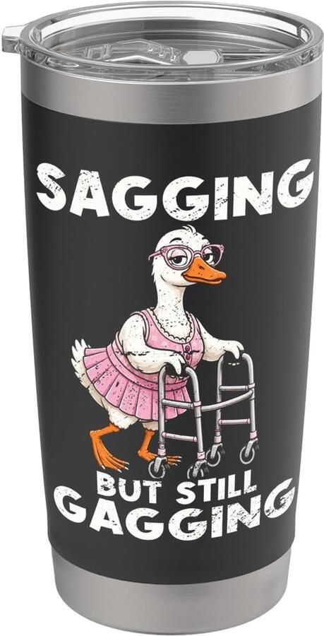 Thermosbeker met grappige gans