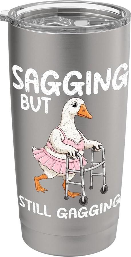 Thermosbeker met grappige gans