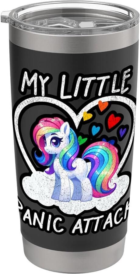 Thermosbeker met grappige pony