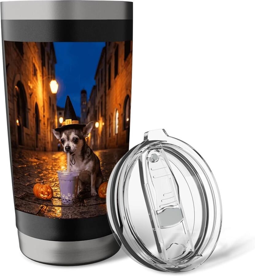 Thermosbeker met Halloween-design voor honden