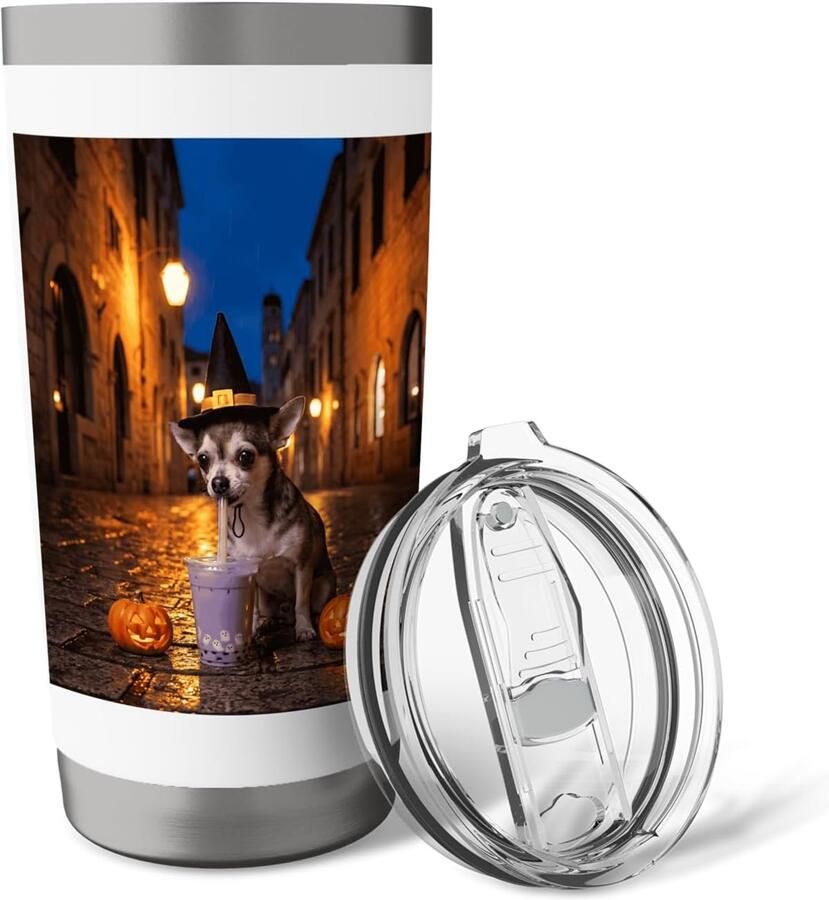 Thermosbeker met Halloween-design voor honden