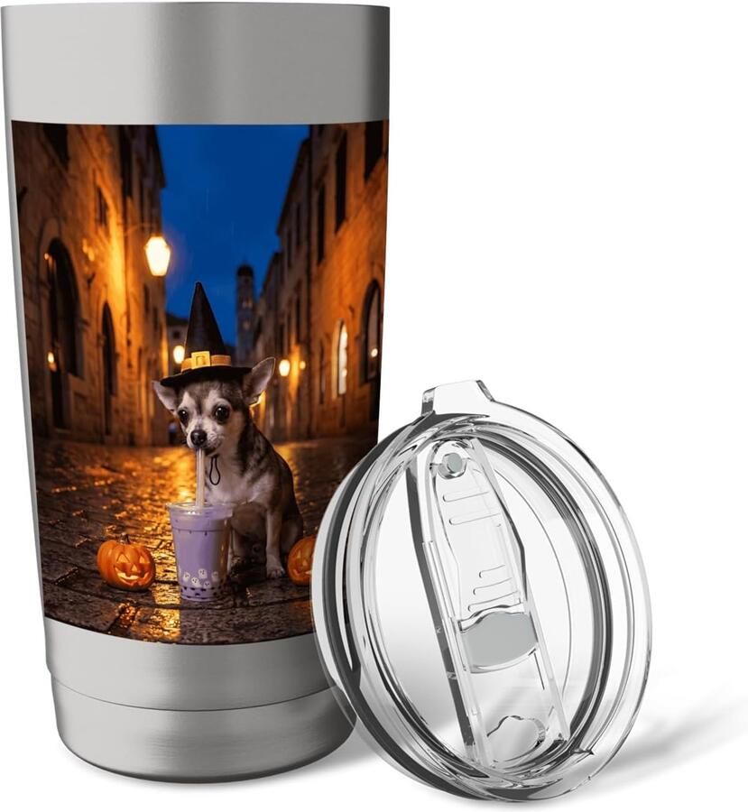 Thermosbeker met Halloween-design voor honden