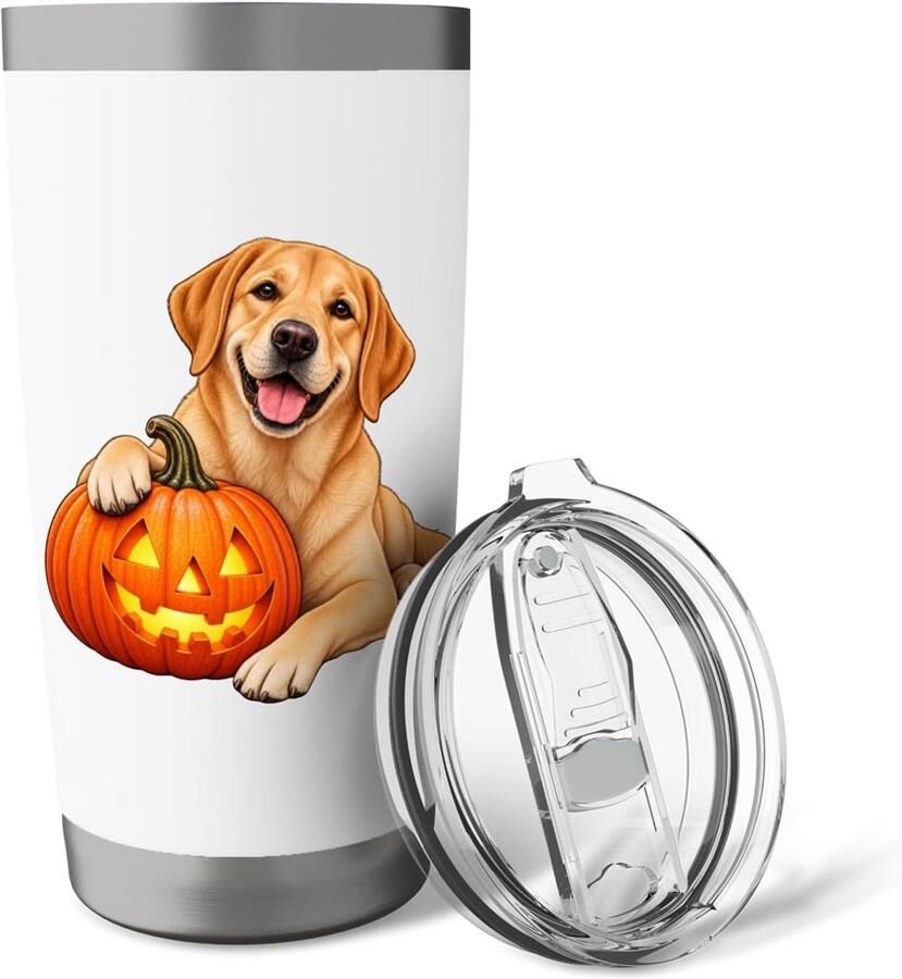 Thermosbeker met Halloween pompoen