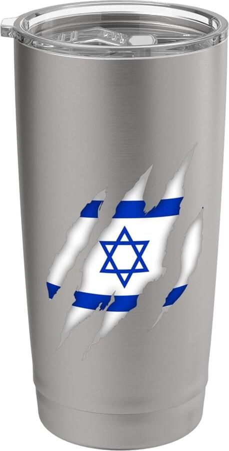 Thermosbeker met Israëlische vlag