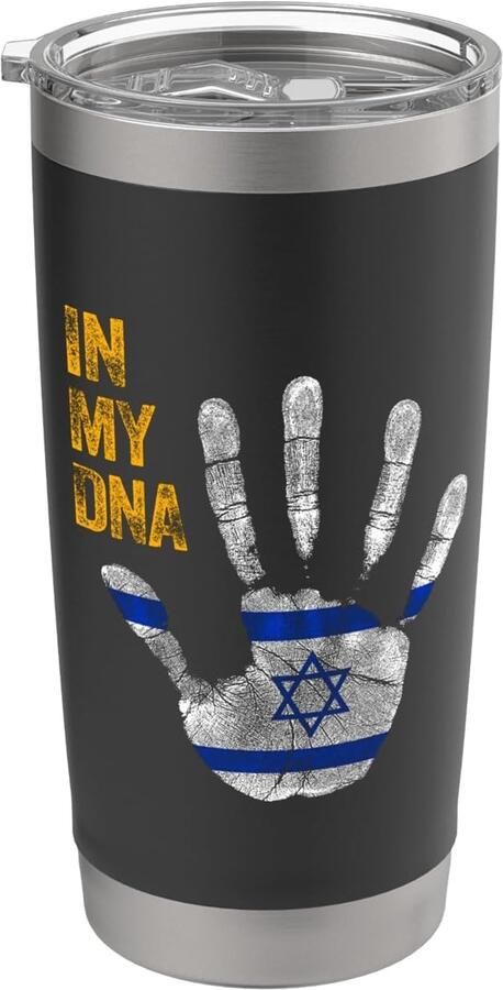 Thermosbeker met Israëlische vlag