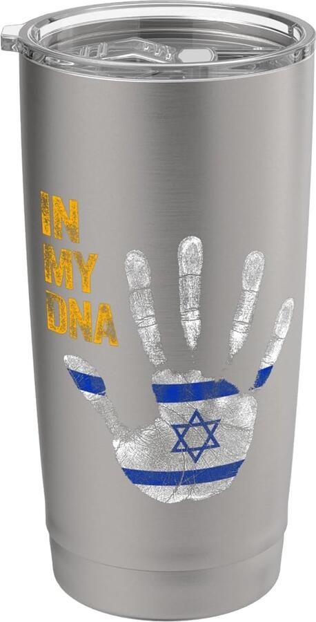Thermosbeker met Israëlische vlag