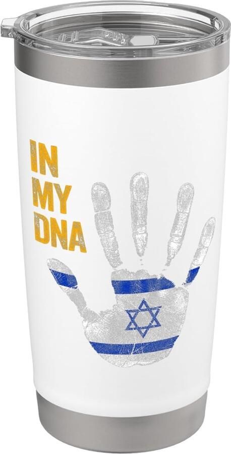 Thermosbeker met Israëlische vlag