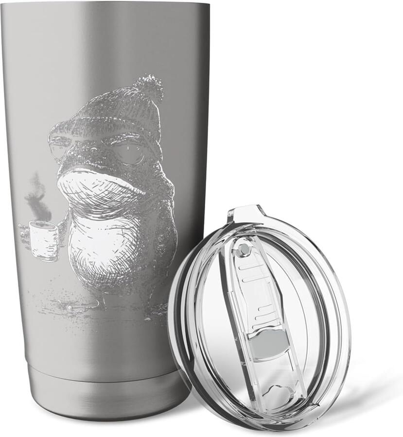 Thermosbeker met kikkerdesign