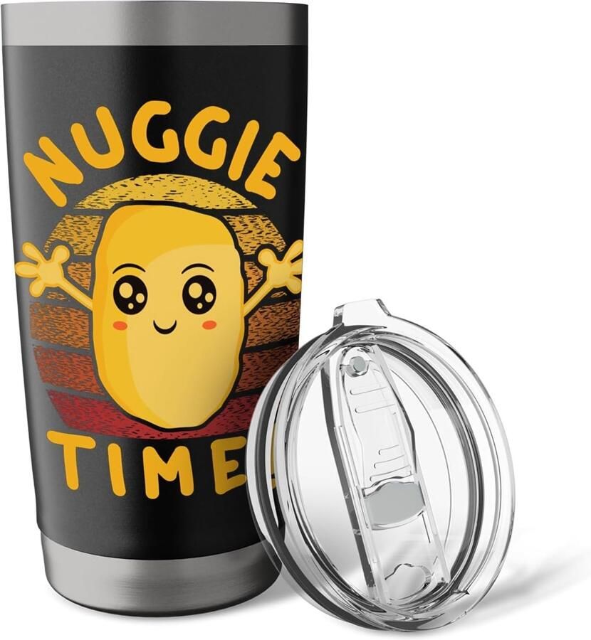 Thermosbeker met kipvormige nuggets