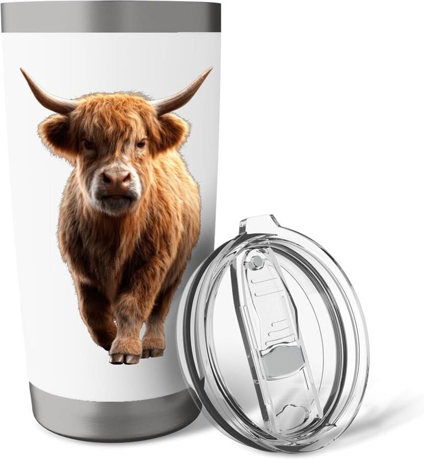 Thermosbeker met koeien