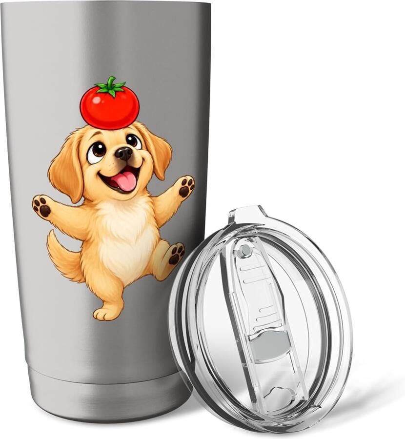Thermosbeker met Labrador-hondendesign