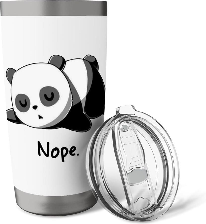 Thermosbeker met panda
