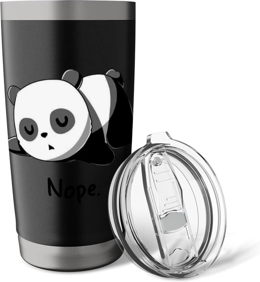 Thermosbeker met panda