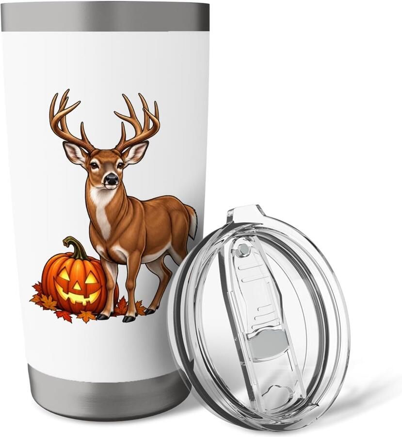 Thermosbeker met pompoenontwerp