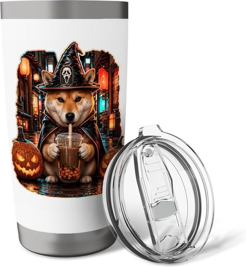 Thermosbeker met Shiba Inu-ontwerp