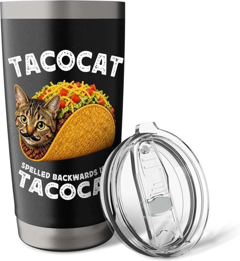 Thermosbeker met taco-print