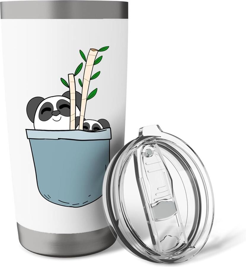 Thermosbeker Panda dubbelwandig