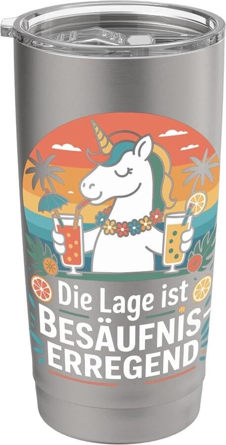 Thermosbeker voor bier dubbelwandig roestvrij staal