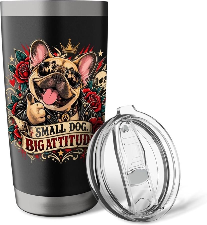 Thermosbeker voor Franse Bulldog