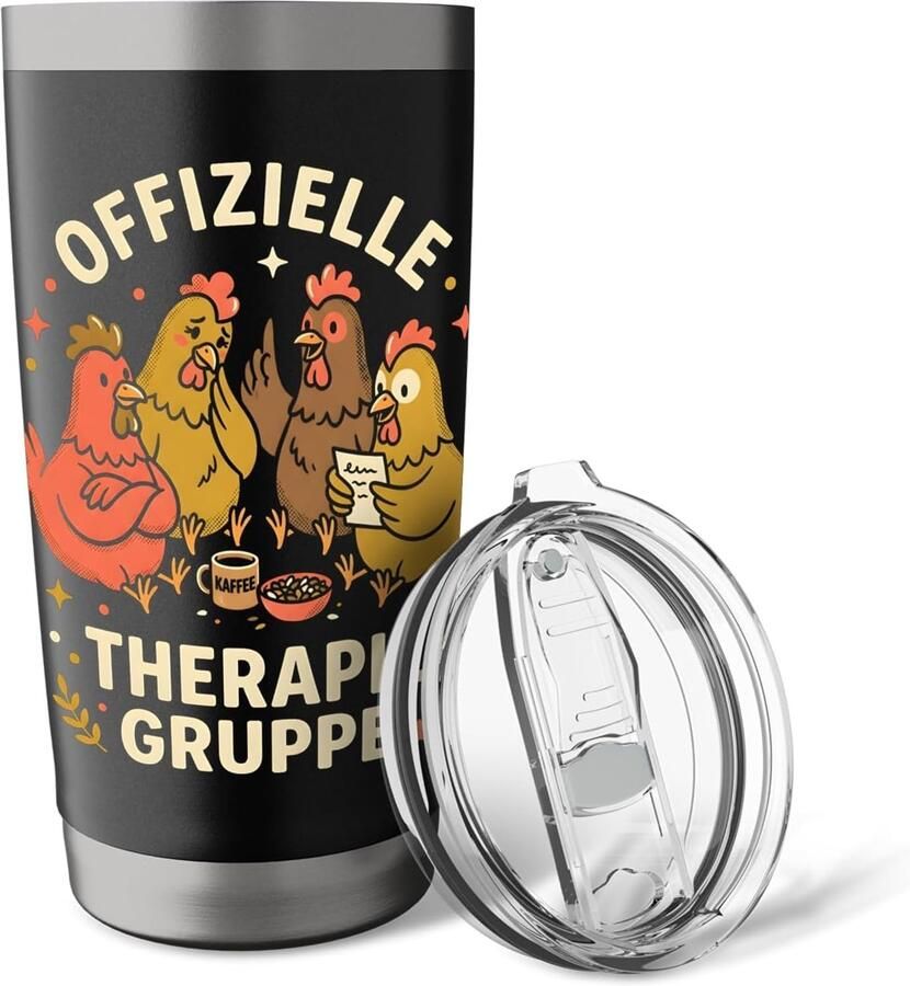 Thermosbeker voor kippenliefhebbers
