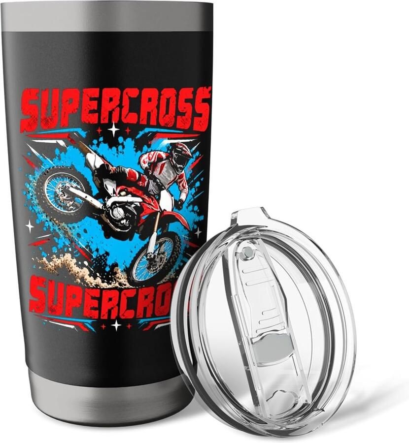 Thermosbeker voor motorcross en supercross