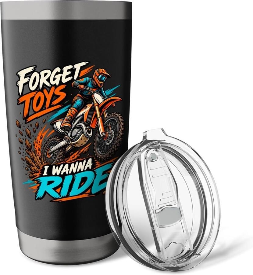 Thermosbeker voor motorcrossers