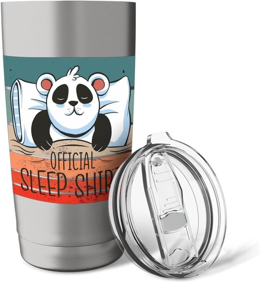 Thermosbeker voor panda-liefhebbers