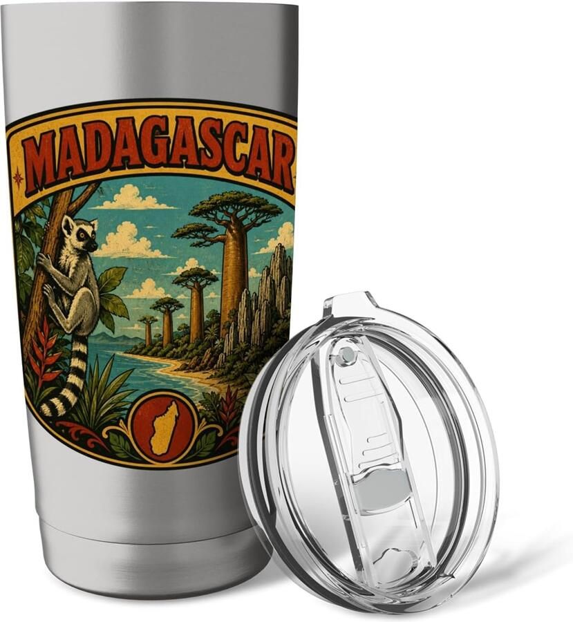 Thermosbeker voor reis naar Madagaskar