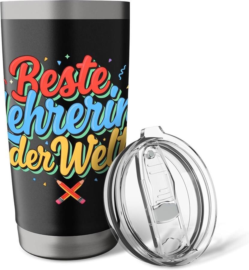 Thermosbeker voor school dubbelwandig roestvrij staal