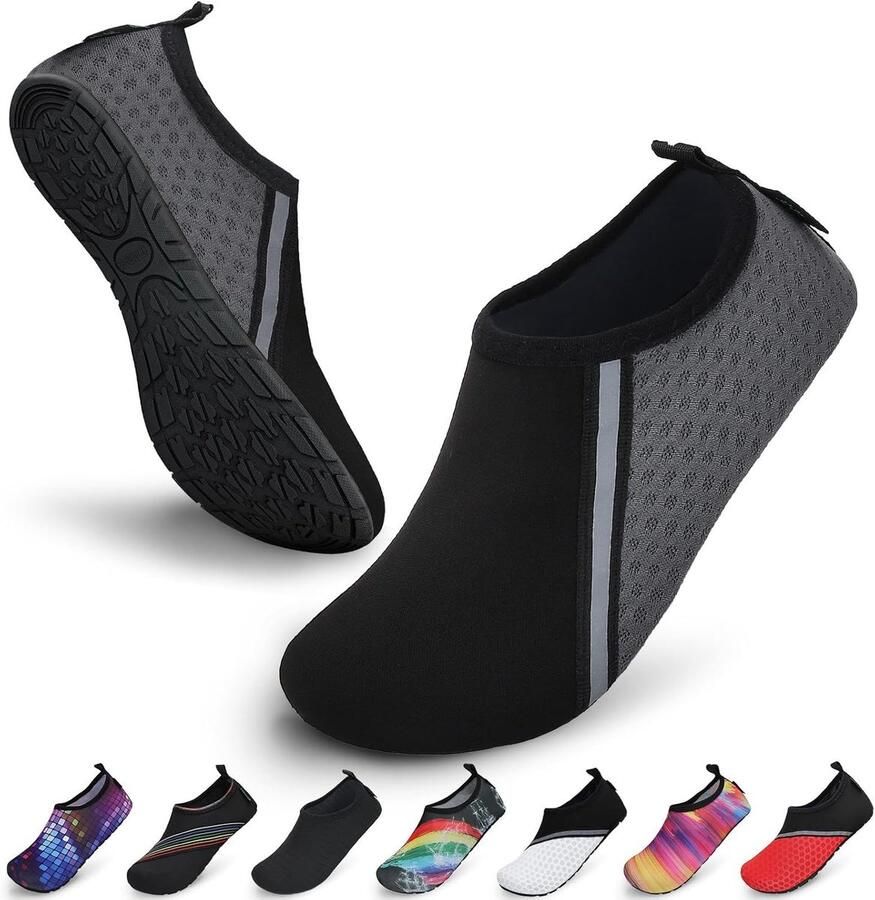 Thijox Uniseks Waterschoenen Zwemschoenen Sneldrogend Lichtgewicht Non-slip voor Camping Strand Zwem