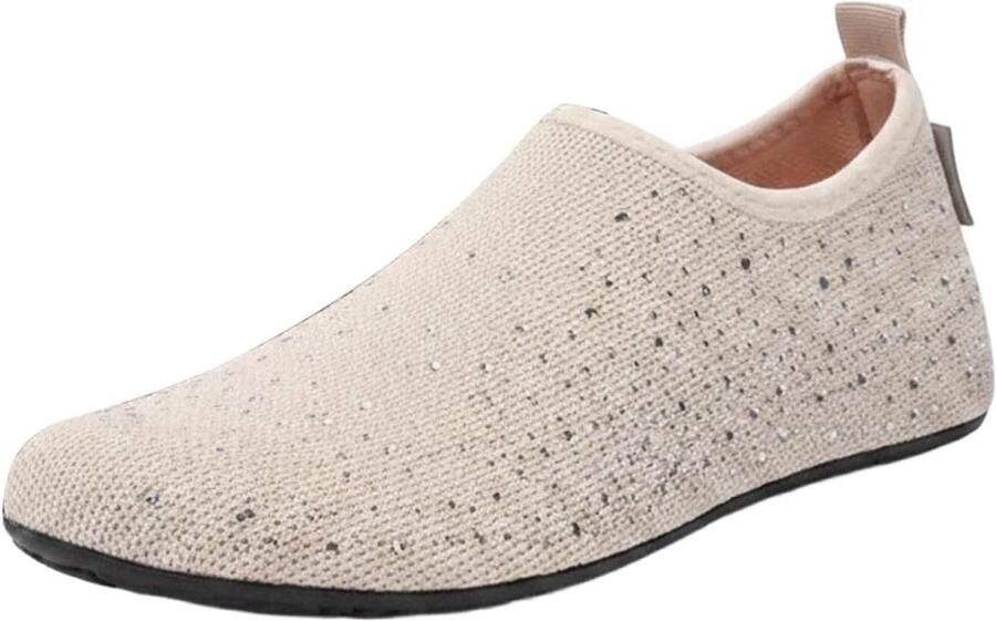Thijox Waterschoenen Dames Sneldrogend Aquasokken Instappers Strandschoenen Met Gestructureerde Zool Lichte Zwembadschoenen Voor Zee Surfen Waterspo