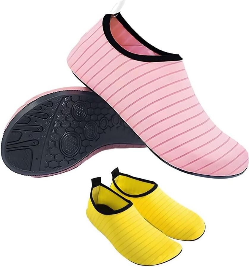 Thijox Watersokken Badschoenen Waterschoenen Indoor Yogasokken Strandschoenen Antislip Ade d Unisex Maat S-XXL Perfect voor Zwem Stra