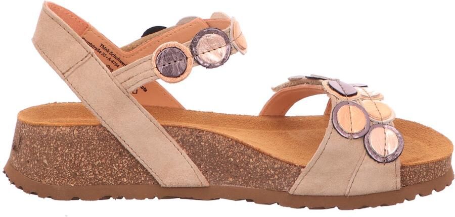 Think dames sandalen beige