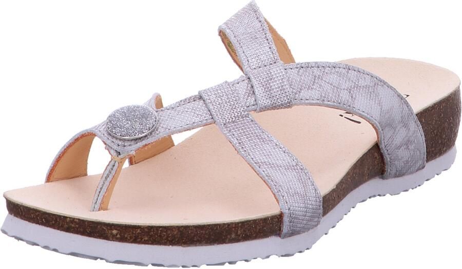Think dames slippers zilver