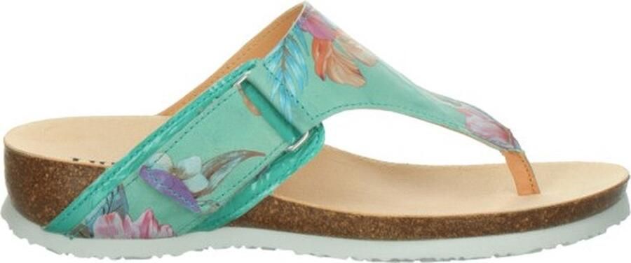 Think! Teenslippers Julia tricothak zomerschoen pantoffels met een licht glanzende look - Foto 2