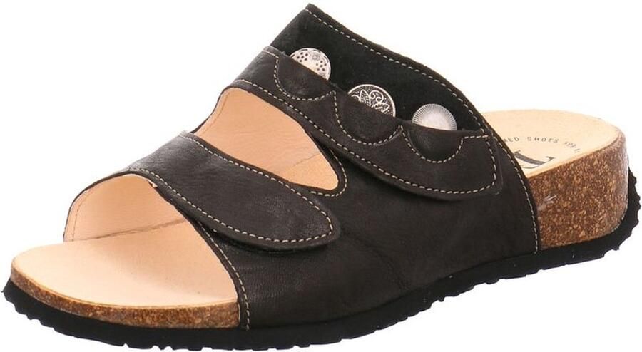 Think! Slippers Mizzi sleehak zomerschoen pantoffels met mooie versiering