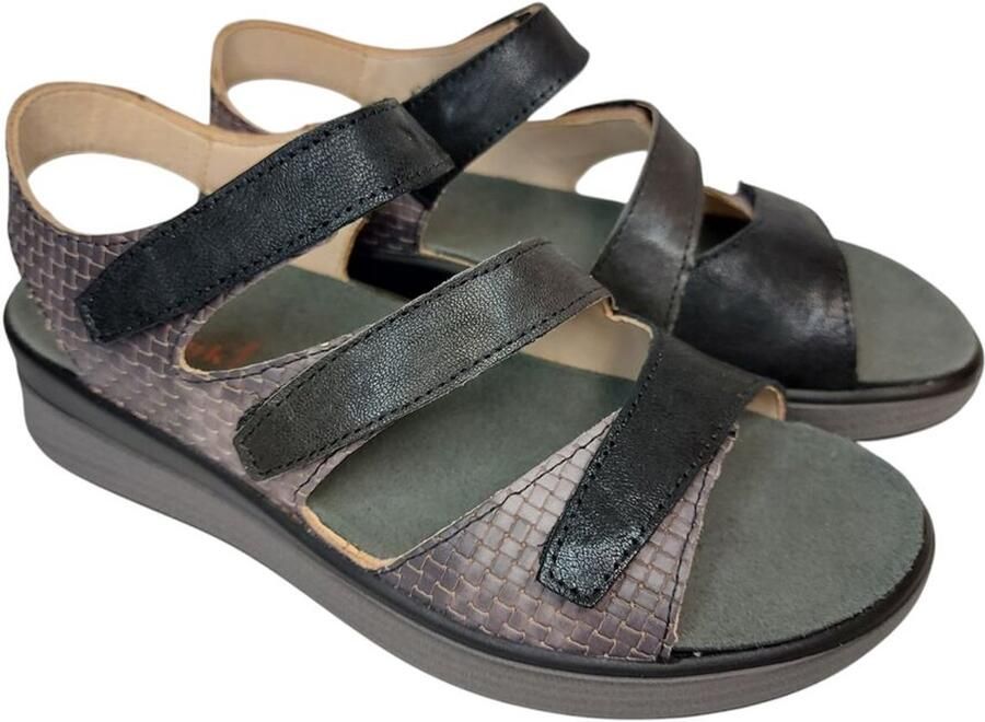 Think ! Sandaal Meggie 3 000585 9030 Zwart Paars Combi