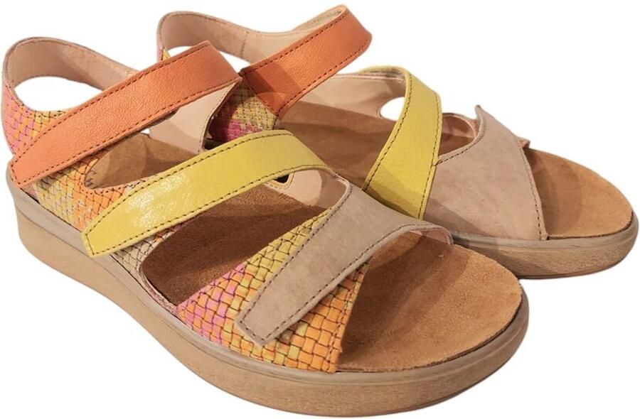 Think ! Sandaal Meggie 3000585-9050 Geel Orange Combi